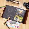 ZEEYUAN Photo Album DIY Vintage Photo Book for Gluing Black