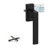 VOOXA Exclusive Aluminium Window Handle | Jet Black RAL9005 (35