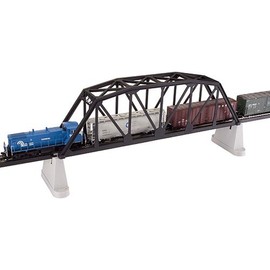 HO KIT Code 100 18" Through Truss Bridge, Black