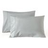 WINLIFE Standard Size Pillow Cases 2 Grey 100% Egyptian Cotton