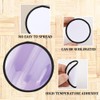 SOFPLATE 30Pcs Round Sublimation Patches Blank White Sublimation Patch Black