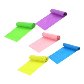 SAFIGLE 5pcs Resistance Bands Elastic Workout Bands for Yoga Stretching Strength Training Durable High Strength Materials for Home Gym Travel Use