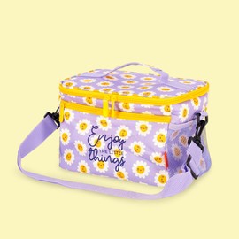 LEGAMI - Thermal Lunch Bag Thermal Insulated Lunch Bag Office Work Lunch Bag with Large Capacity 7.7 Litre Adjustable Shoulder Strap 28 x 17 x 15 cm Daisy
