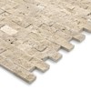 SUNWINGS 5-Sheet Peel and Stick Mosaic Natural 3D Stone Self