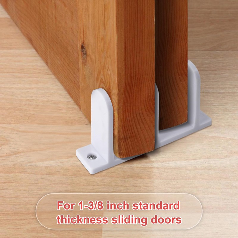 Lekgavd 2 Pack Sliding Closet Door Floor Guide, Universal 1-3/8"