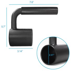 Aoneky T Bar Row Platform Landmine Handle Attachement for 2'' Olympic Barbell Bar - Handle for Arm Shoulder Back Muscles Home Gym Workout Weightlifting