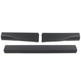 CNNELL Tailgate Molding Flexible Step Trim Compatible with Ford Super Duty F250 F350 2008-2016 8C3Z-9940602-DA, 8C3Z9941019AA, 8C3Z9941018AA 3PCS Black