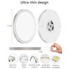 zemty Silver Flush Mount Ceiling Light - Super Thin 12In