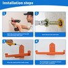 awagas 2 Pack Backpack Leaf Blower Hanger Heavy Duty Backpack
