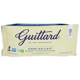 Guittard Choc-Au-Lait Gourmet White Baking Chips, Gluten Free & Non-GMO, 12 Oz (Pack of 12)