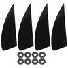 TOTITOM Surfing Watershed Fin, 4-Piece Surfboard Fin Set, Plastic Surf