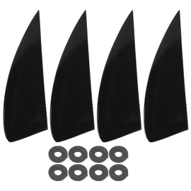 TOTITOM Surfing Watershed Fin, 4-Piece Surfboard Fin Set, Plastic Surf Fins Accessories, Surfing for Long Board, Paddle Board, Surfboard Tail for Long Board, Surfboard, Paddleboard