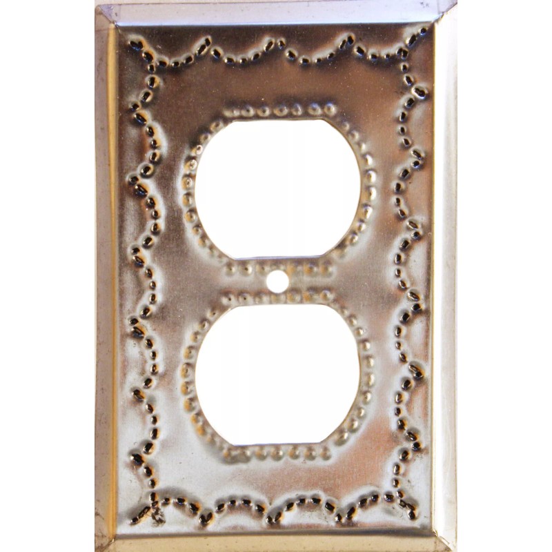 Fine Crafts & Imports Outlet Mexican Handmade Punched Silver Tin