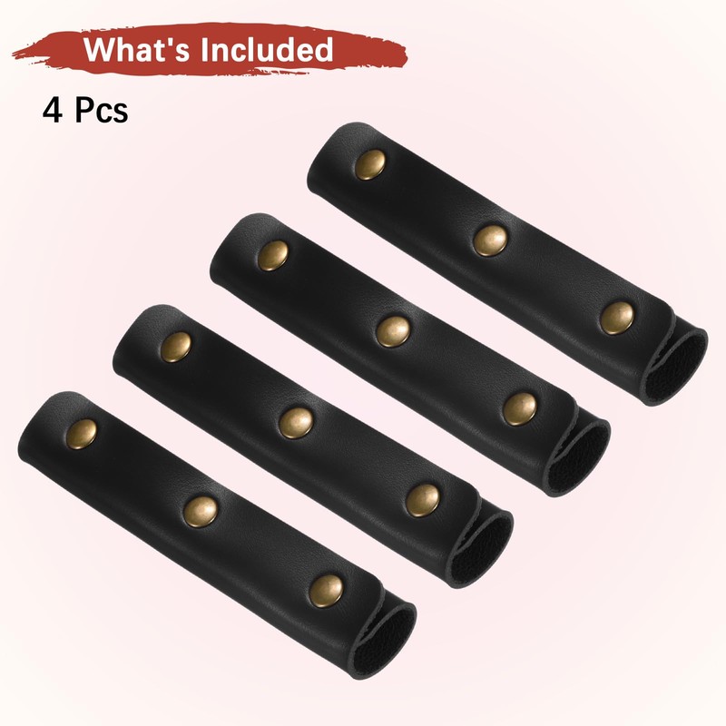 TIXIPEM Leather Handle Wrap [4PCS] - Handbag Handle Wrap Cover