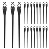 Abaodam 30pcs Garden Stakes for Christmas Lights Weatherproof Ground Spikes