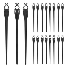 Abaodam 30pcs Garden Stakes for Christmas Lights Weatherproof Ground Spikes for String Lights and Lightweight Outdoor Lighting Supports for Holiday Decor
