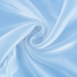Oeko-TEX® Certified Silk Pillowcase for 100% Silk 22 Momme Pillow Case for Hair and Skin, Anti Aging, Anti Dust Mite (40 x 60 cm, Light Blue)
