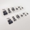 12 Halloween Themed Fake Nails with Glue (HN3)