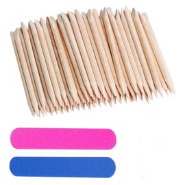 Orange Sticks Rubbing Strips, 100 Pieces Rosewood Sticks Manicure Wooden Sticks Nails Manicure for Pusher Remover Manicure Art Pedicure Cuticle Care