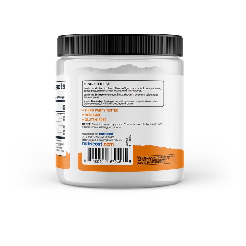 Nutricost Pantry Baking Soda (1 LB) - For Baking, Cleaning,