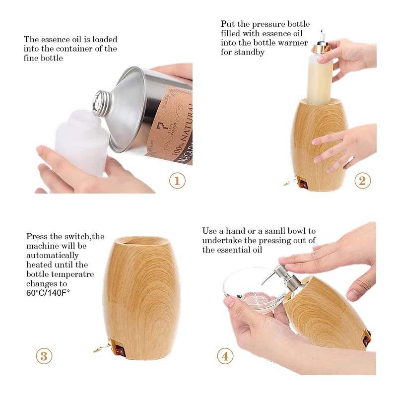 Elitzia Massage Oil Warmer & Massage Oil Pump Bottles Bundle