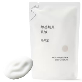 GASHINA STORY MU-JI Moisturizing Milk Deep Moisture 200ml - Face Lotion for Sensitive Skin, No Fragrance or Colors (Refill 180ml, 6.08 Fl Oz (Pack of 1))
