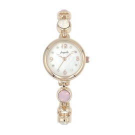 Follow N00925S-2 PG Women's Fragola Milky Stone Bracelet Watch, Rose Gold, Pink, Bracelet Type