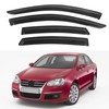 KPY Window Visor Compatible with Volkswagen (VW) Jetta Sedan 2006-2010,