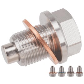 Dsnaduo 1PC M14x1.25 Stainless Steel Magnetic Oil Drain Plug Fit Suzuki Motorcycles Textron Off Road Arctic Cat Wildcat ATV UTV Ford Super Duty International Harvester, Replace F4TZ-6730-A DP015