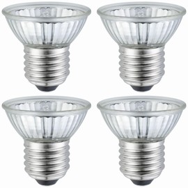 YEGRUEB UVB UVA Reptile Light Bulb 25W Bulb for Reptiles and Amphibians Tanks, Turtle Bearded Dragon Lizard Cages Frogs Heat Lamp Replacement Bulb, 4 Packs