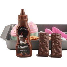 Elitoky Cookie Play Food Set, Play Food for Kids Kitchen - Play Kitchen Accessories - Play Baking Cookies and Cupcakes Plastic Toy Food for Pretend Play, Kids Toddler Childrens Birthday Gifts