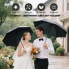 MRTLLOA 42/49 Inch Compact Windproof Travel Umbrella for Rain, Lightweight,