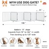 SFJC Freestanding Indoor Dog Fence for The House, Doorways, Hallways,or