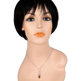 Amber Jewelry for Women - Sterling Silver and Baltic Honey Amber Celtic Knots Pendant, Includes 925 Sterling Silver Chain - Sterling Silver Jewelry Collection, made in Poland