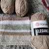 1 hilo de madeja, hilo brillante, 88 % algodón, 12