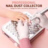 CHRISTINE SHELLY Nail Dust Collector, Rechargeable Dust Collector Nail Tech,