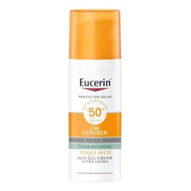 Protector Solar Eucerin Oil Control Anti-Brillo, Piel mixta a grasa toque seco, Bloqueador Solar Eucerin Oil Control Toque Seco Gel crema