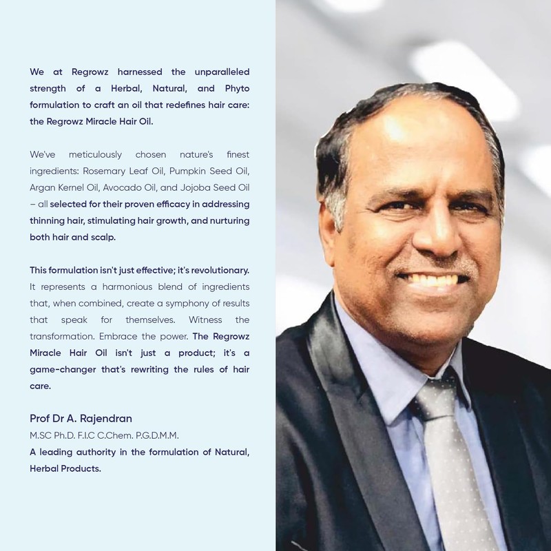 Regrowz Hair Oil - 3 x 120ml - Natural Rosemary