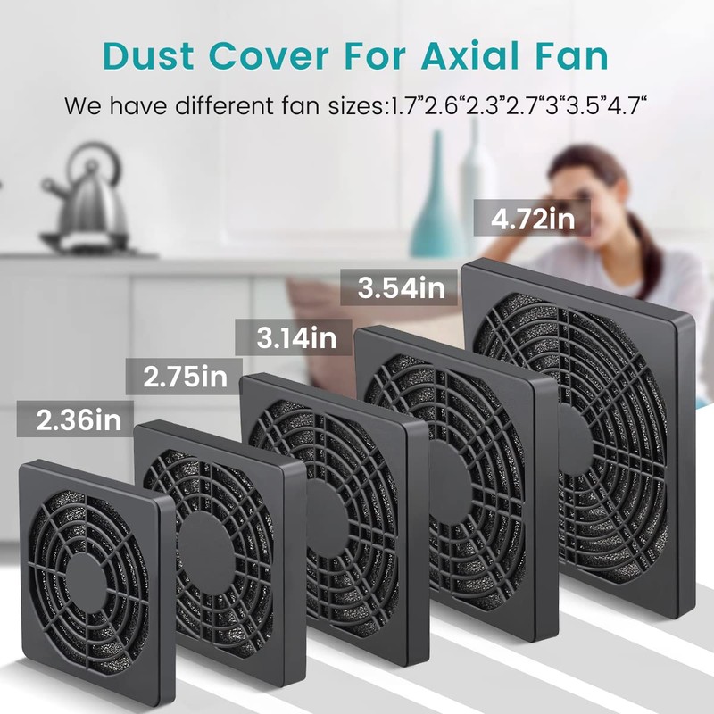 Wathai 80MM PC Fan Dust Filter Cover Computer Mess 4