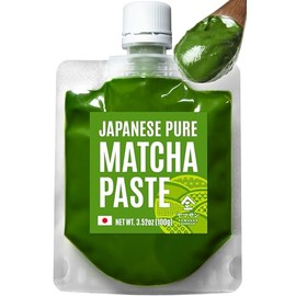 YAMASAN KYOTO UJI Pasta de matcha pura japonesa, práctica para hornear y cocinar, fácil de agregar color y sabor a matcha, sin                        