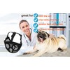 Anti-Biting Bulldog Pug Muzzle Adjustable Short Snout Dog Muzzle Breathable