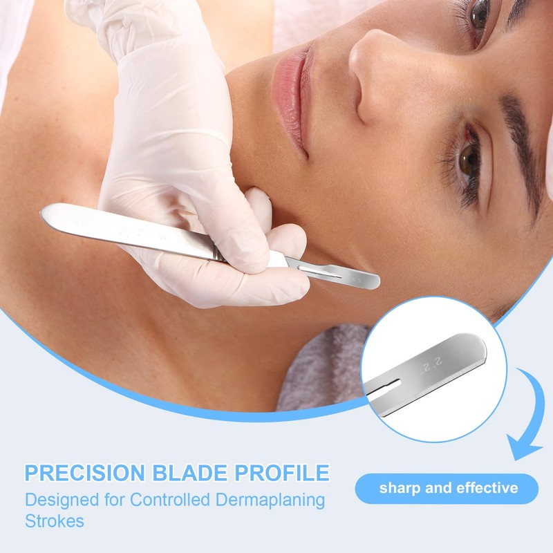 10R Dermaplane Blades – Sterile Stainless Steel Surgical Scalpel Blades