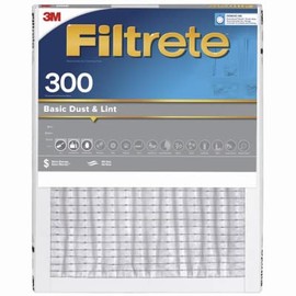 Filtrete 300-4 16x20 x 1 in. Basic Dust & Lint Pleated Furnace Air Filter, Gray, MPR 300, 3 Months - Quantity 4