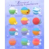 Hemp Oil Bath Bombs Women Gift Set, 24 Pack Natural