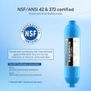 Lifefilter RV Inline Water Filter with Solid Brass 90 Degree