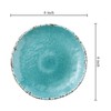 UPware 4-Piece Crackle 6 Inch Melamine Serving Plates/Appetizer Plates/Dessert Plates,