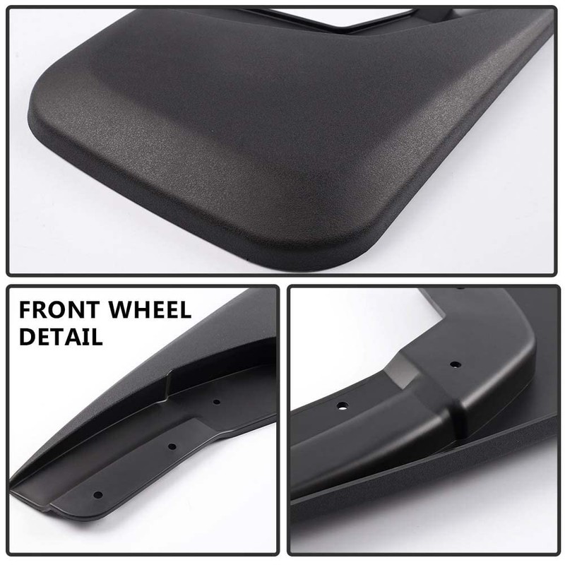 PIT66 4PCS Molded Mud Flaps Wheel Fender Mudguard, Compatible with