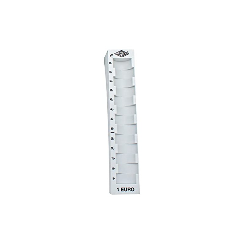 Wedo 160710037 Münzrille 1 Euro Plastic for 65 Coins with