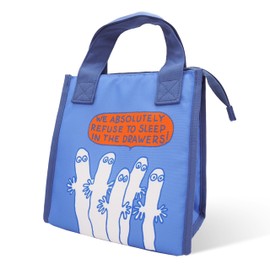 Ms Trade MOOMIN Nyoro Triangle Gusset Cooler Bag, Lunch Bag, Lunch Tote, Moomin