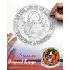CHURYUML 6 Year Butterfly Flames Sobriety Coin Six Year Sober